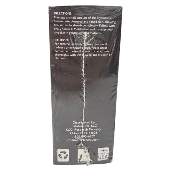 InstaNatural Vitamin C‎ Face Moisturizer Hyaluronic Acid Serum  Duo New Sealed - Picture 2 of 8